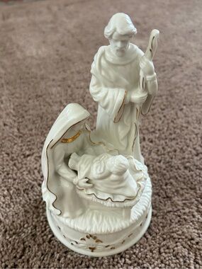Sankyo JESUS JOSEPH MARY FIGURINE